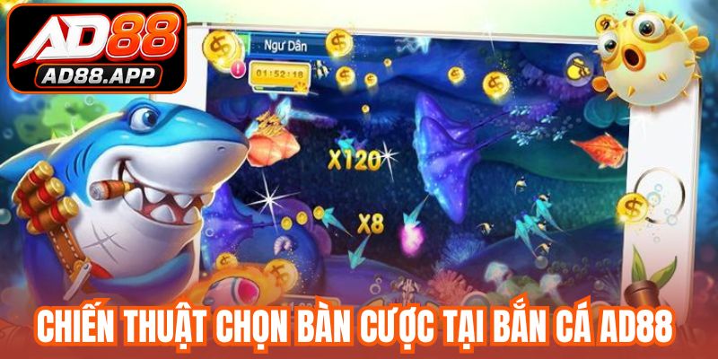 Chiến thuật chọn bàn cược tại bắn cá AD88