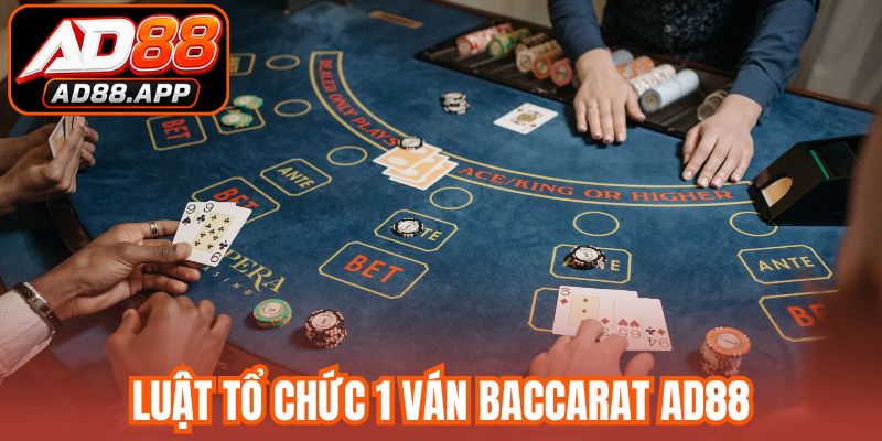 Luật tổ chức 1 ván Baccarat AD88
